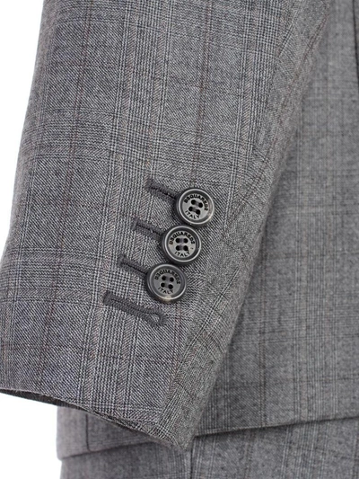 Shop Dsquared2 Checked Two-piece Suit In 001f Grey