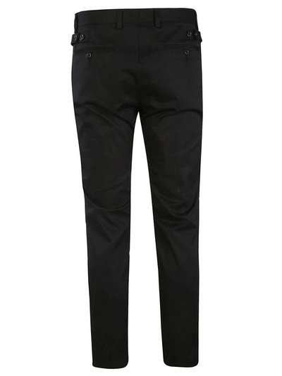 Shop Dolce & Gabbana Logo Stripe Detail Trousers In Black