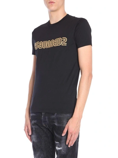 Shop Dsquared2 Round Collar T-shirt In Nero