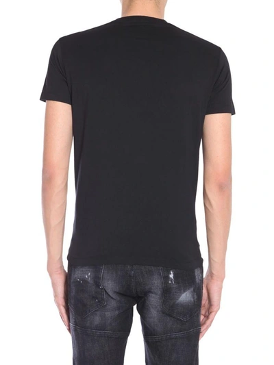 Shop Dsquared2 Round Collar T-shirt In Nero