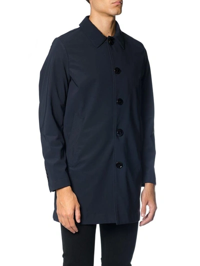 Shop Rrd Techno Fabric Thermo Coat In Blue