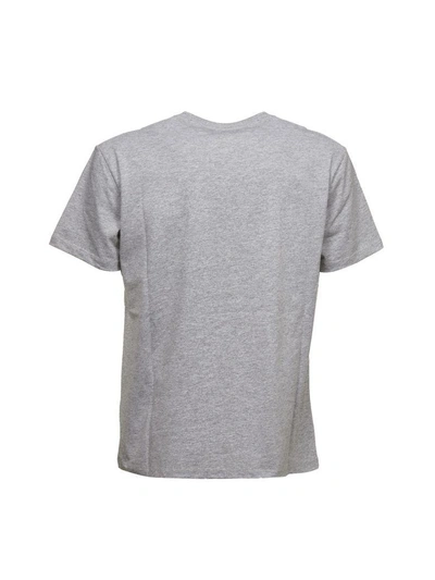 Shop Raf Simons Short Sleeve T-shirt In Grigio Rosa