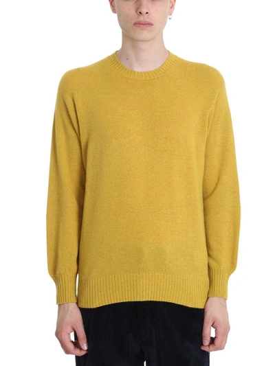 Shop Maison Flaneur Mustard Wool/cashmere Sweater In Yellow