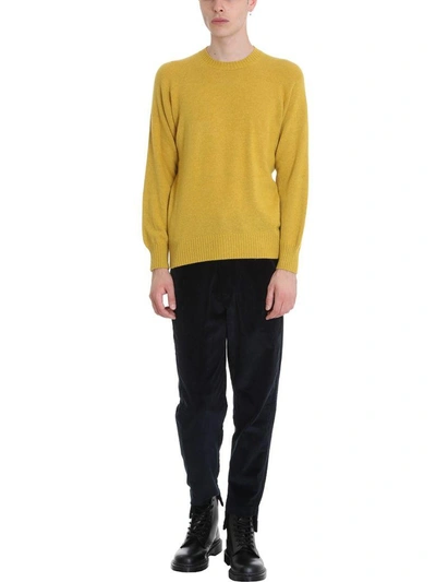 Shop Maison Flaneur Mustard Wool/cashmere Sweater In Yellow