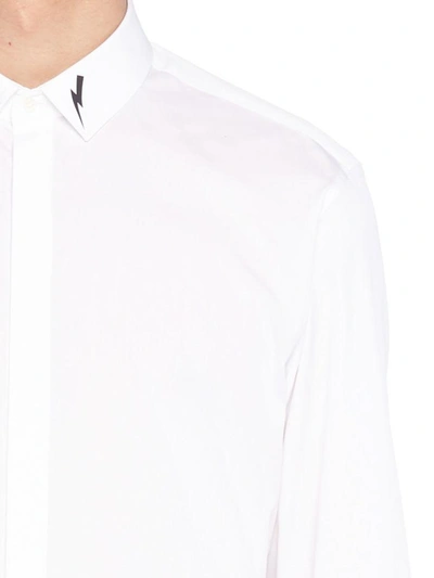 Shop Neil Barrett 'thunder' Shirt In White