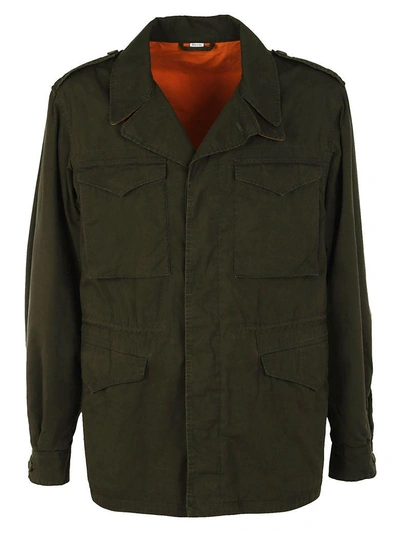 Shop Gucci Feel Fake Jacket In Military Green Multi