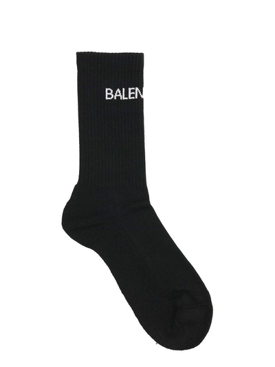 Shop Balenciaga Black Cotton Socks