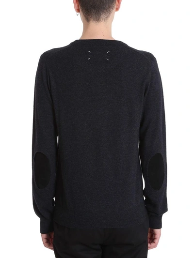 Shop Maison Margiela Black Wool Sweater