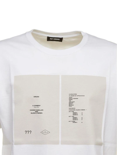 Shop Raf Simons Short Sleeve T-shirt In Basic