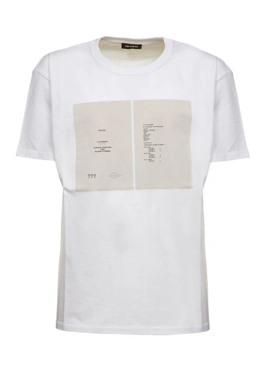 Shop Raf Simons Short Sleeve T-shirt In Basic