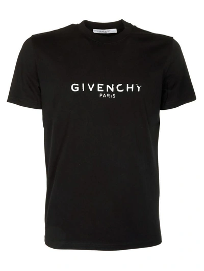 Shop Givenchy Blurred Logo Print T-shirt