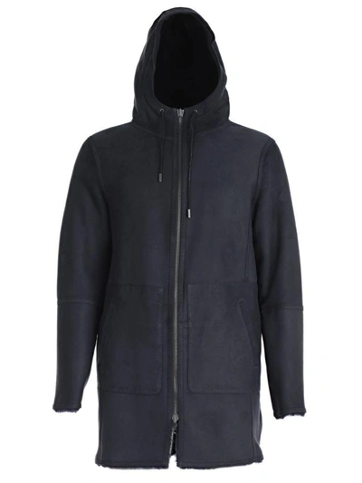 Shop Desa Hooded Parka In Ink Blue