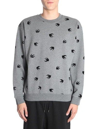 Shop Mcq By Alexander Mcqueen Oversize Fit Sweatshirt In Grigio