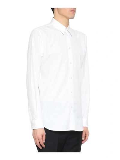 Shop Givenchy Cotton Poplin Shirt In Bianco