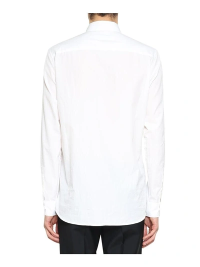 Shop Givenchy Cotton Poplin Shirt In Bianco