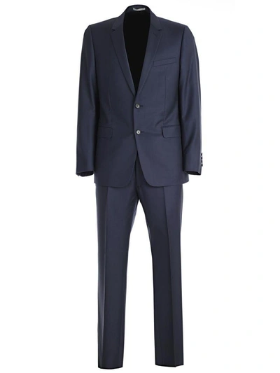 Shop Dior Classic Suit In Navy Blue