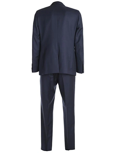 Shop Dior Classic Suit In Navy Blue