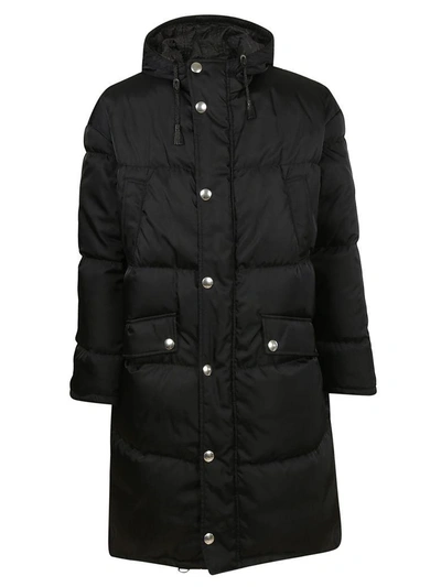 Shop Prada Padded Coat In Black