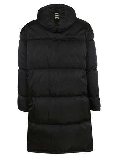 Shop Prada Padded Coat In Black