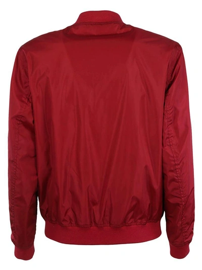 Shop Gucci Reversible Bomber In Red