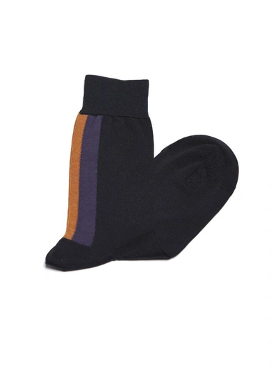 Shop Marni Socks In Nero Multicolor