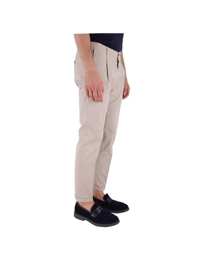 Shop Re-hash Re Hash Cotton Blend Trousers In Sand