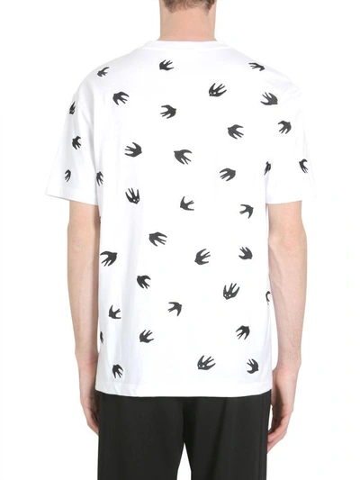 Shop Mcq By Alexander Mcqueen Round Collar T-shirt In Bianco