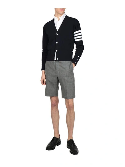 Shop Thom Browne Oxford Cotton Armbands Shirt In Bianco