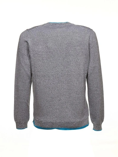 Shop Kenzo Tiger Crest Sweater In Grigio Azzurro