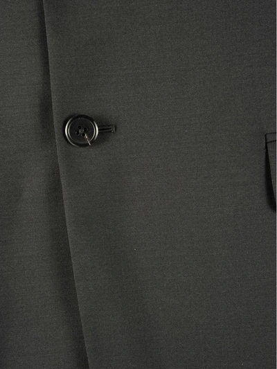 Shop Prada Jacket Badge Lining In Black