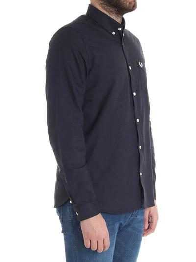 Shop Fred Perry Cotton Shirt In Black