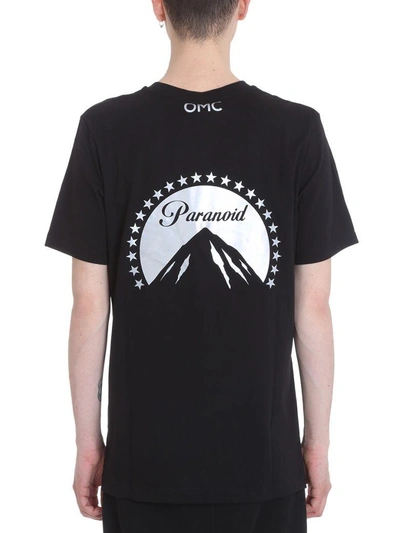 Shop Omc Paranoid Black Cotton T-shirt