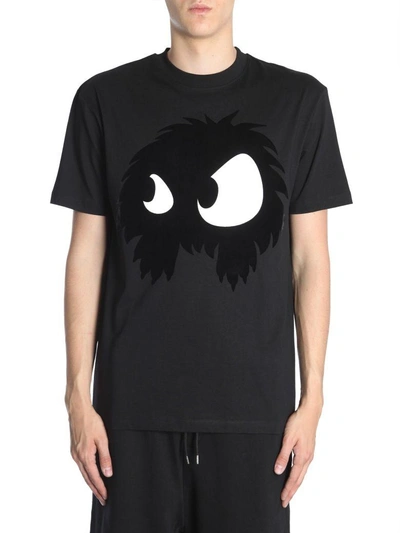 Shop Mcq By Alexander Mcqueen Round Collar T-shirt In Nero