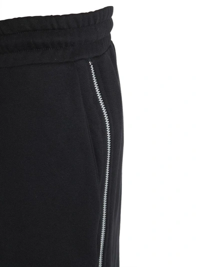 Shop Mcq By Alexander Mcqueen Shorts With Side Zips In Nero