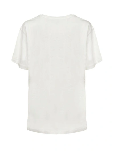 Shop Moschino Graphic Print T-shirt In Bianco Nero
