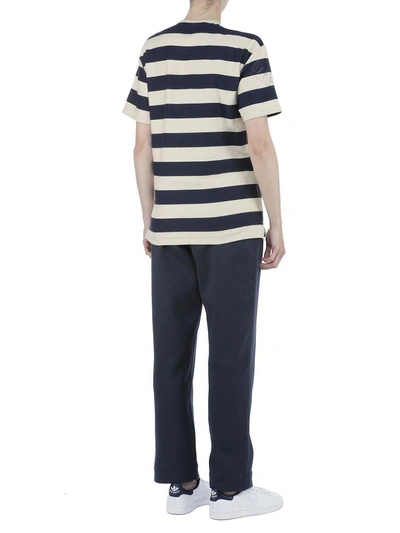 Shop Burberry Copperfield T-shirt In Off White- Navy