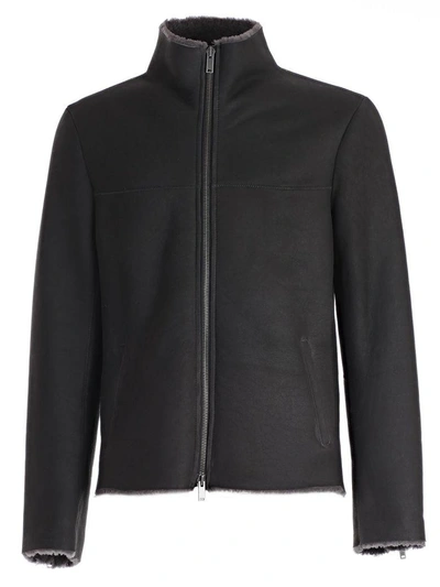 Shop Desa Zip Cuff Jacket In Black Anthracite