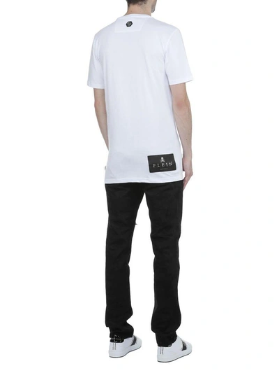 Shop Philipp Plein T-shirt Speed In White