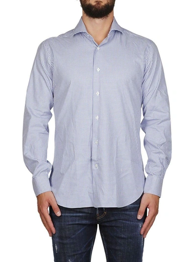 Shop Barba Napoli Barba Checked Shirt In Fantasia