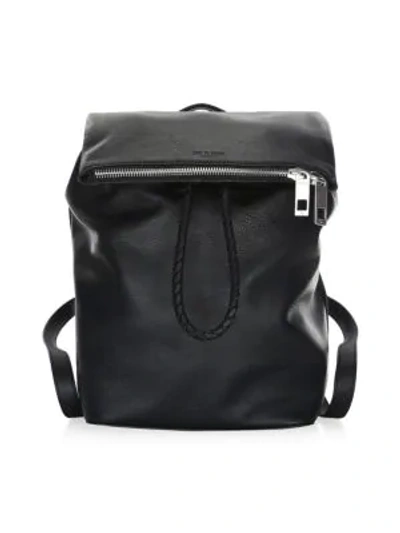 Shop Rag & Bone Loner Leather Backpack In Black