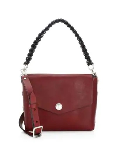 Shop Rag & Bone Atlas Snap Concept Leather Shoulder Bag In Red