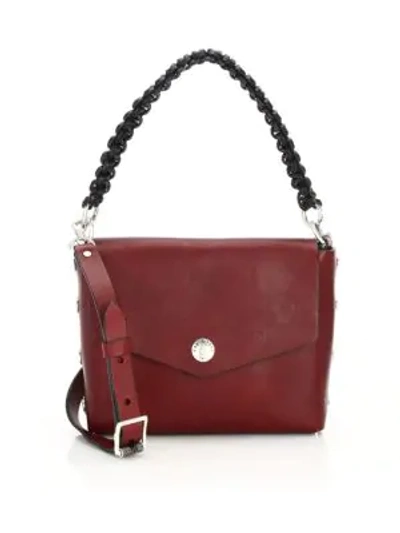 Shop Rag & Bone Atlas Snap Concept Leather Shoulder Bag In Red