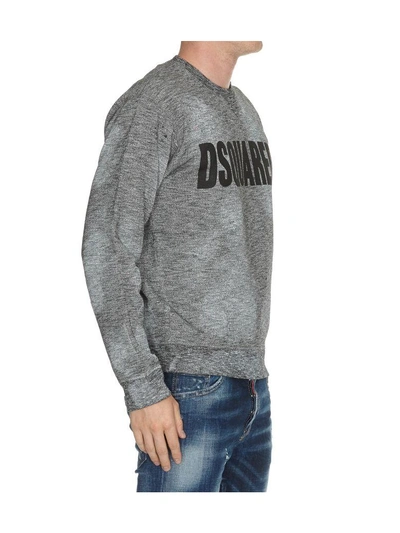 Shop Dsquared2 Logo Sweatshirt In Grey