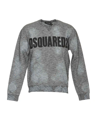 Shop Dsquared2 Logo Sweatshirt In Grey