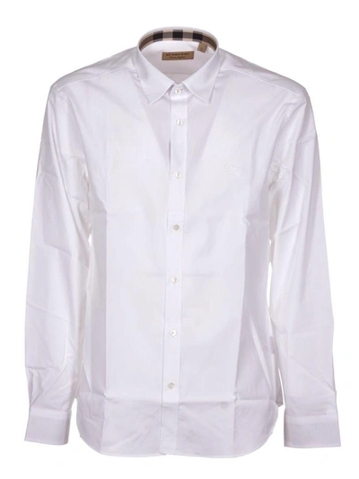 Shop Burberry Classic Shirt In White