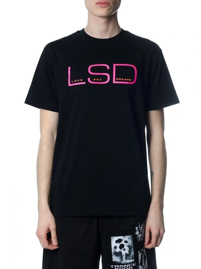 Shop Misbhv Lsd Black Cotton T-shirt