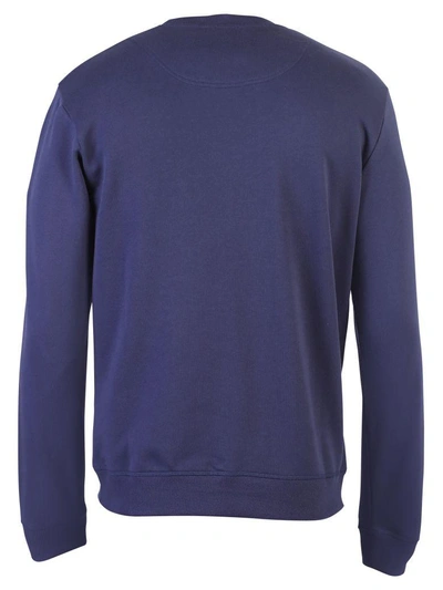 Shop Kenzo Blue Branded Sweatshirt