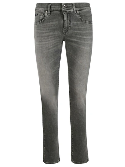 Shop Dolce & Gabbana Slim-fit Jeans In Grey
