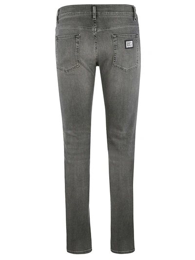 Shop Dolce & Gabbana Slim-fit Jeans In Grey