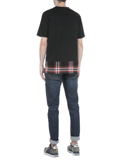 Shop Mcq By Alexander Mcqueen Cotton T-shirt In Black/tartan